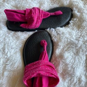 Sanuk Sling Sandals - Pink